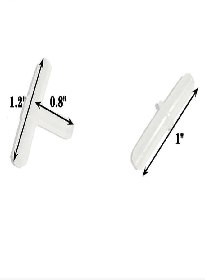 AQUANEAT Aquarium Airline Tubing Connector, Fish Tank Air Pump Connector, Plastic, 40Pcs - Image 3